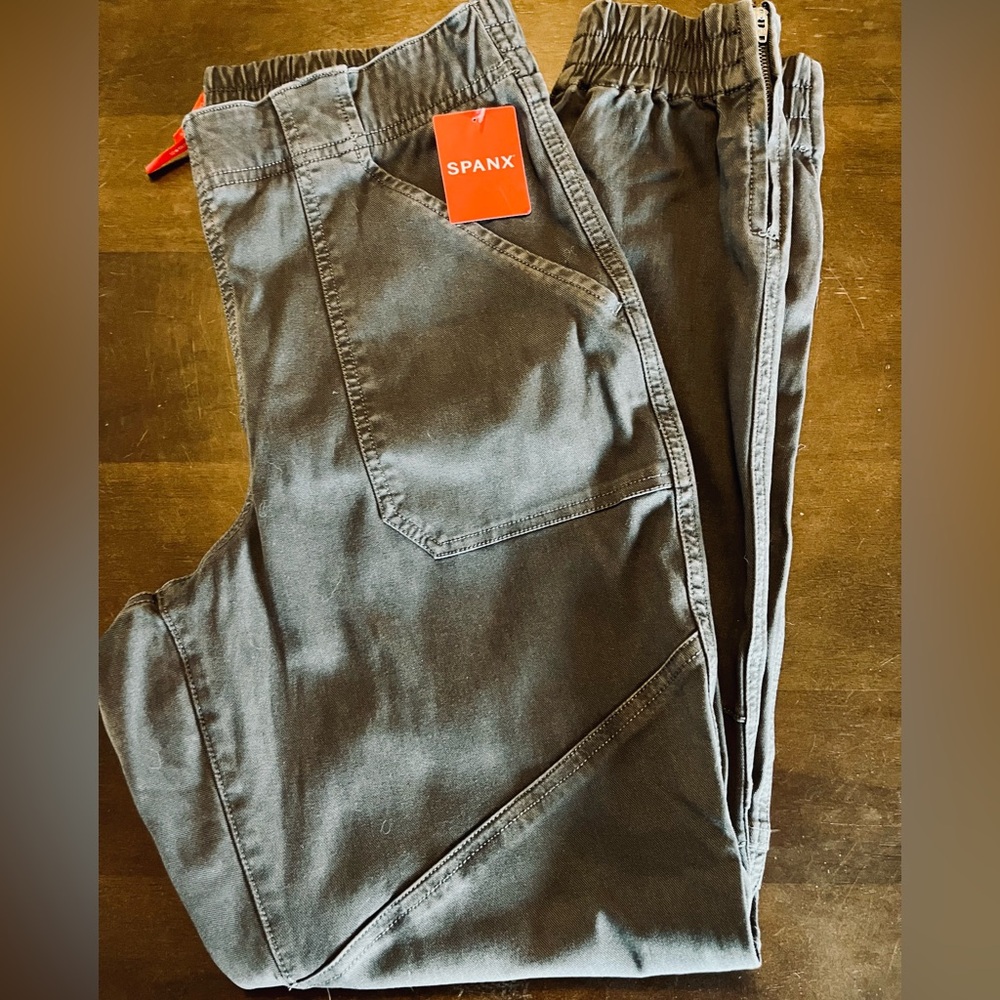 SPANX cargo pants, gray, NWT